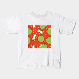 Apples with Polka Dots Kids T-Shirt